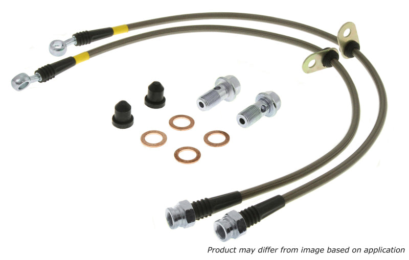 StopTech 2008 Mercedes S600 Armored Stainless Steel Rear Brake line Kit