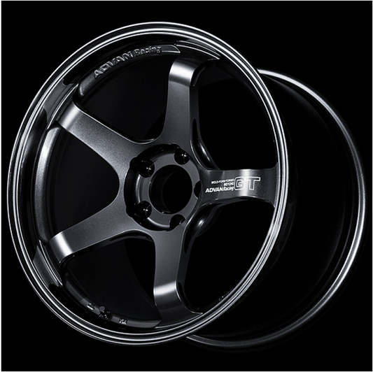 Advan GT Beyond 18x8.5 +37 5-114.3 Racing Titanium Black Wheel