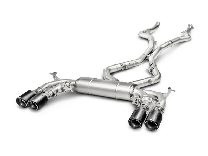 Akrapovic 15-17 BMW X5M (F85) Evolution Line Cat Back (Titanium) w/ Carbon Tips