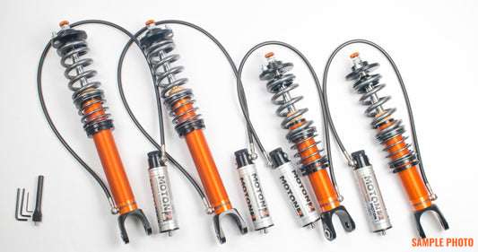 Moton 05-11 BMW 318i E90 RWD 2-Way Series Coilovers w/ Springs & Droplink - QDC Front