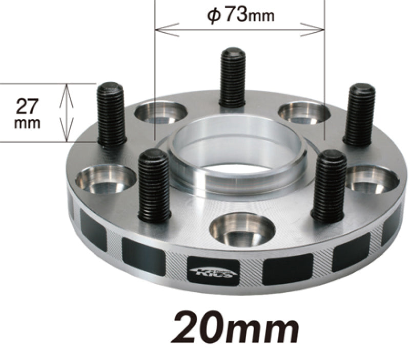 Project Kics 12x1.25 Hub 56mm 5-100 Wide Tread Spacers - 20mm