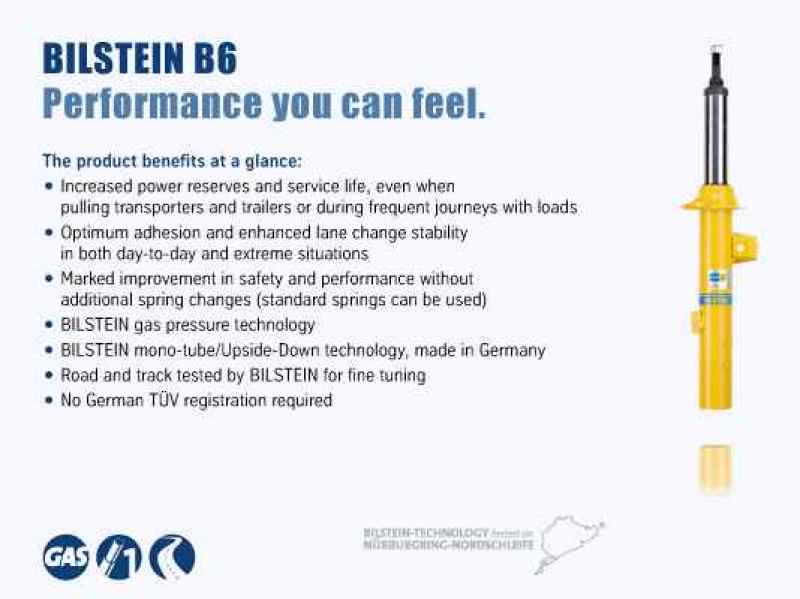 Bilstein B6 1988 BMW M5 / 87-88 BMW M6 Front Monotube Suspension Strut Cartridge