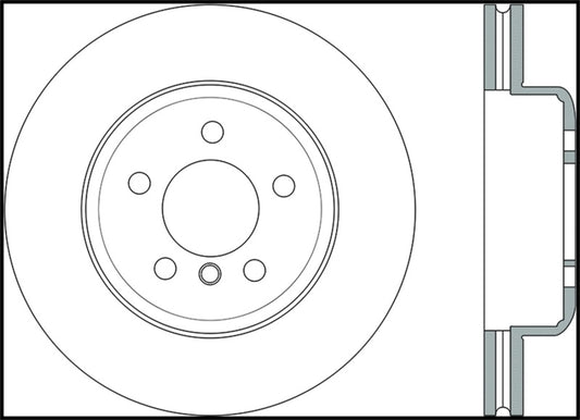 StopTech 2011-2013 BMW 535i / 2012-2016 BMW 640i Slotted & Drilled Front Left Brake Rotor