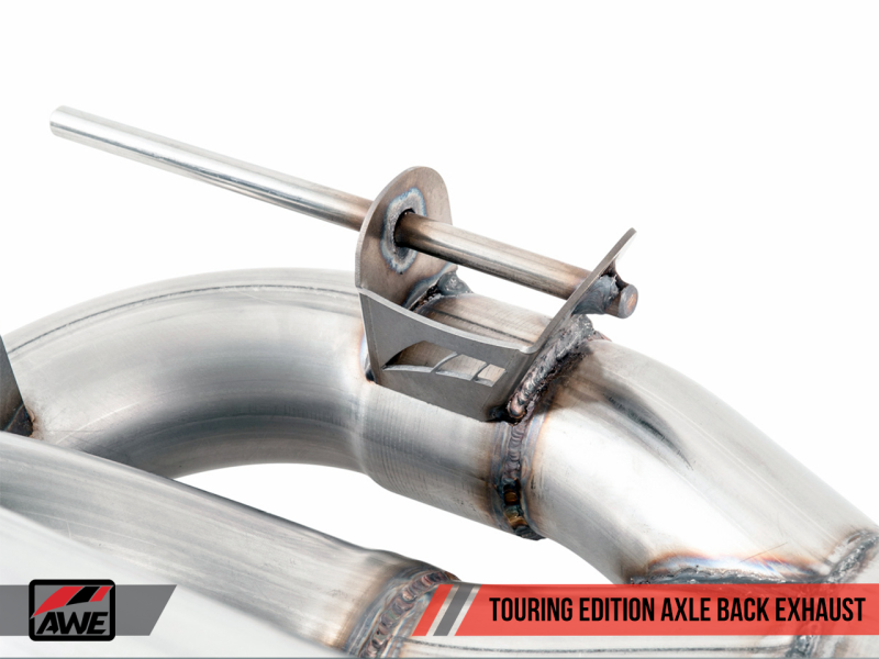 AWE Tuning BMW F3X 340i Touring Edition Axle-Back Exhaust - Diamond Black Tips (90mm)