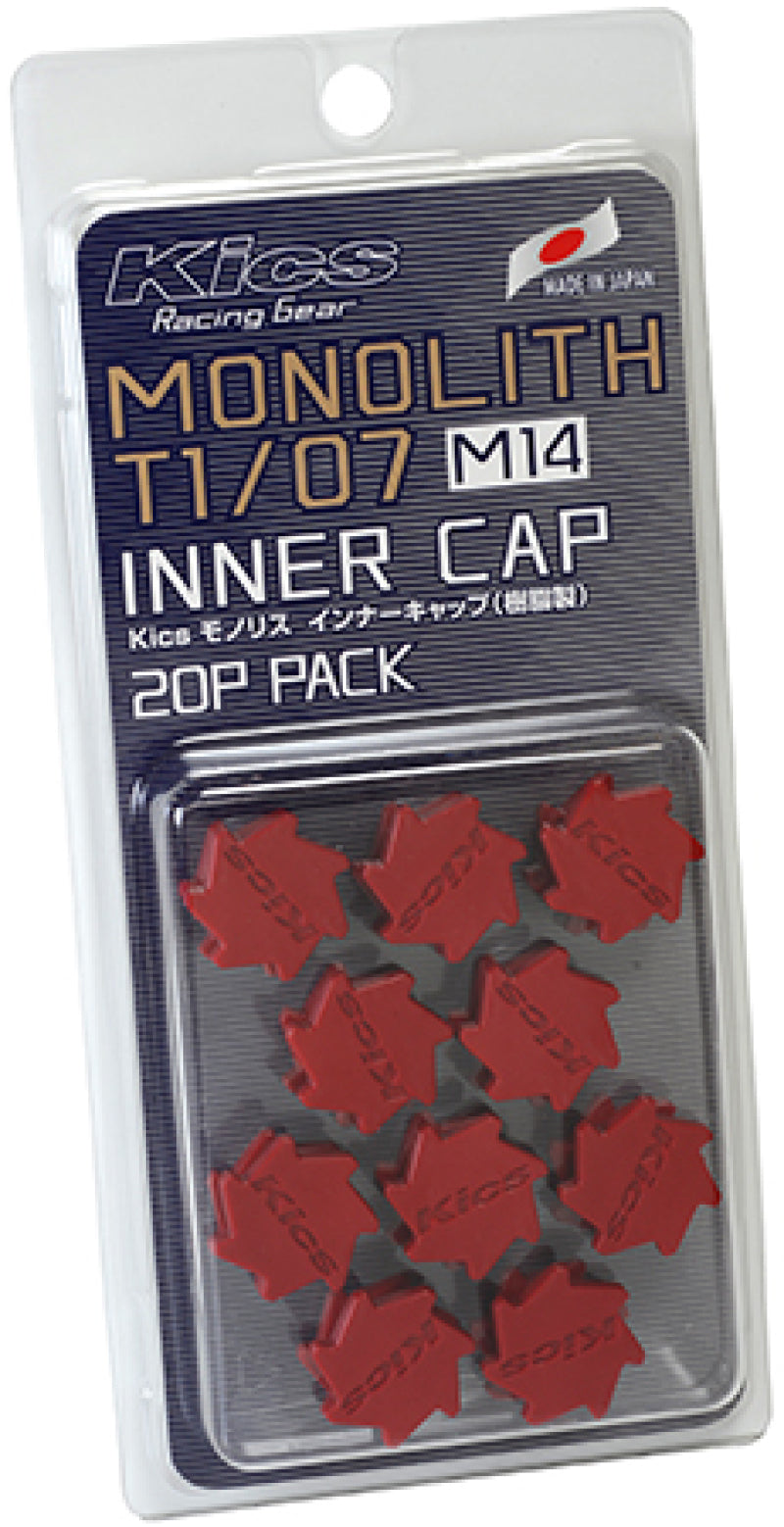 Project Kics M14 Monolith Cap - Red (Only Works For M14 Monolith Lugs) - 20 Pcs